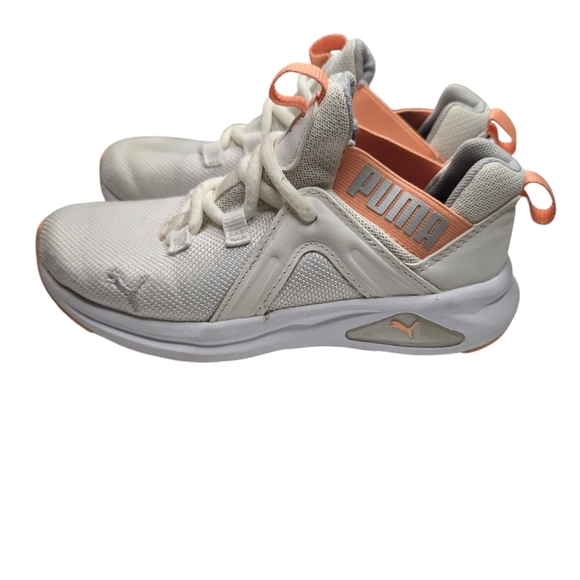 Puma White Peach Sneakers Girls 1.5C - Picture 5 of 8